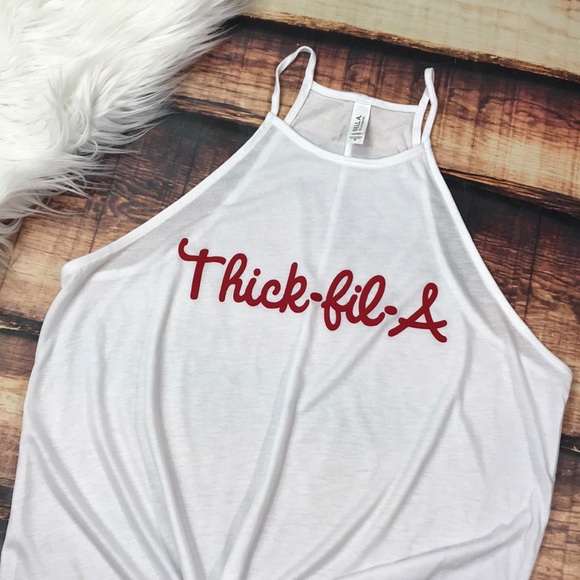 << Thick-fil-A Funny Food Girl Tank Top >> - Picture 2 of 6